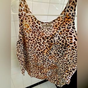 Shirtless sleeve with cheetah print from Faded Glory